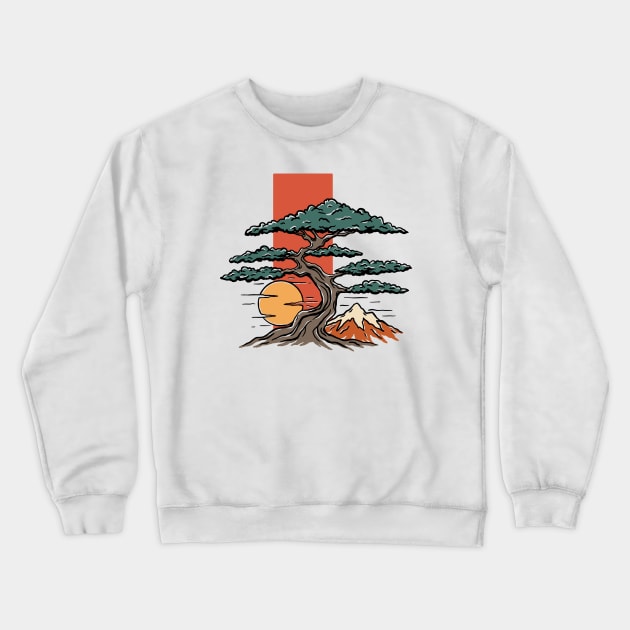 Bonsai Crewneck Sweatshirt by SommersethArt